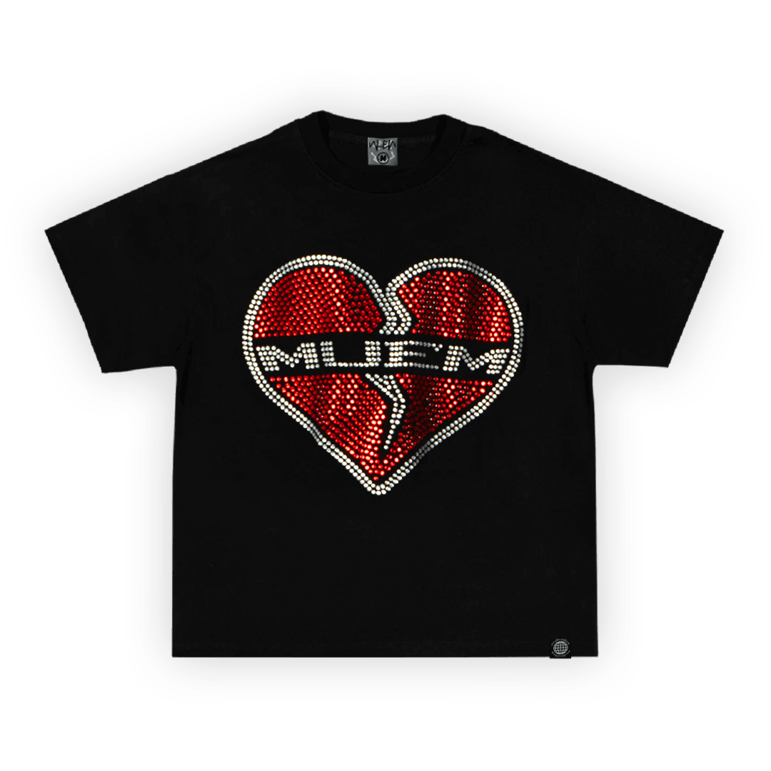 Siyah ''Broken'' Tee